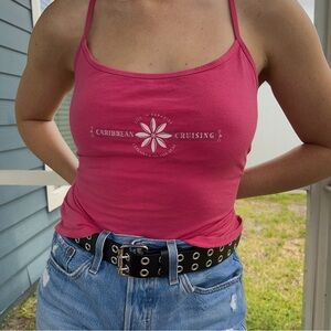 Vintage pink Champion ‘Caribbean Cruising’ tank